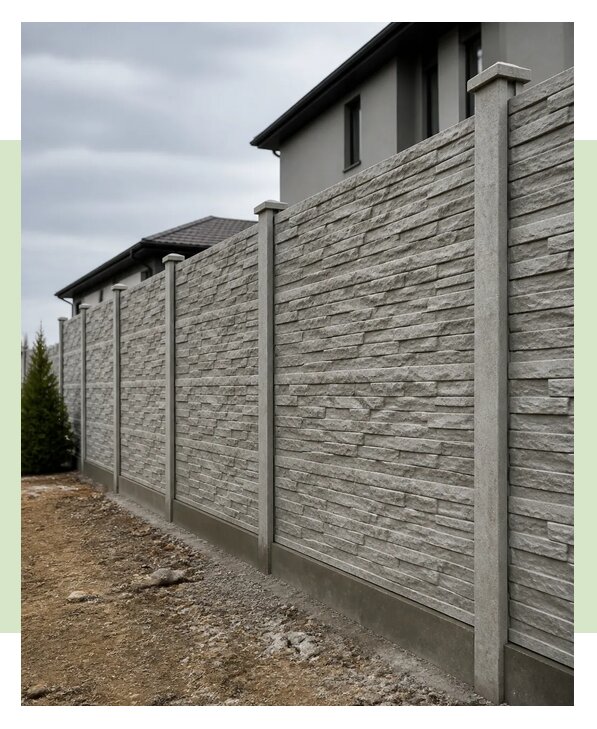 Декоративный бетонный забор в Тюмени по цене от 6635 р. | ЗаборЭксеперт-Тюм